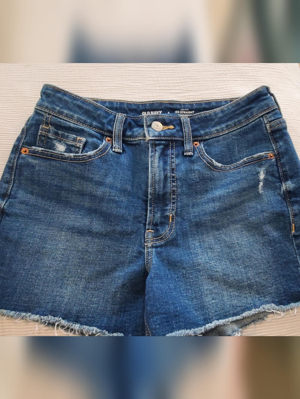 Old Navy Women’s Blue Boyfriend Denim Shorts Size 4